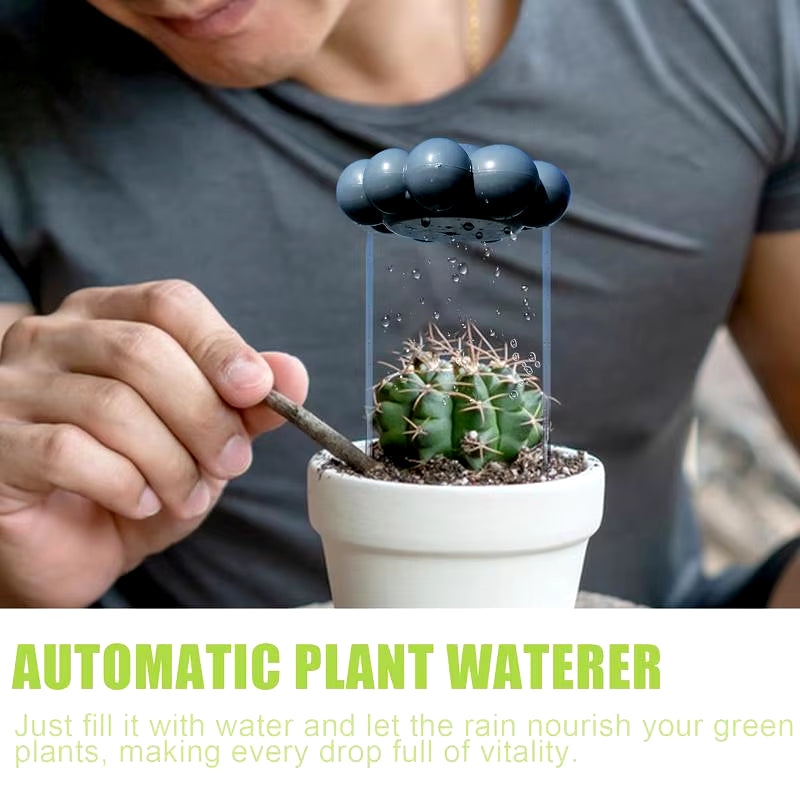 Automatic Plant Waterer Garden Plant Irrigator, Cloud Shaped Plant Irrigator Dark Clouds and Sunny Clouds for Outdoor Indoor