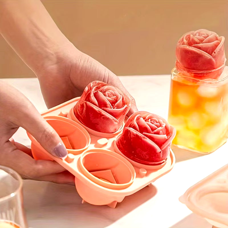 Elegant rose ice mold