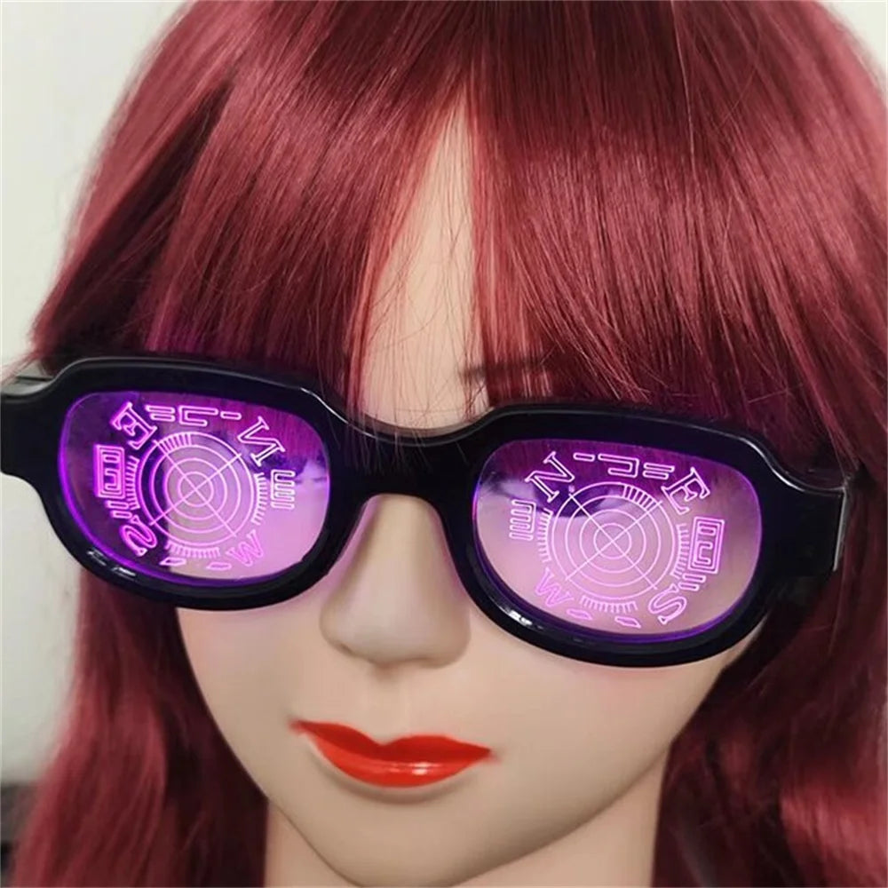 Bad*ss cosplay LED glasses