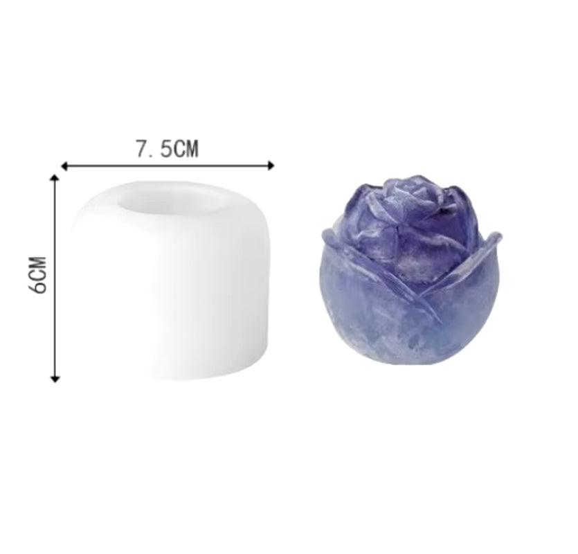 Elegant rose ice mold