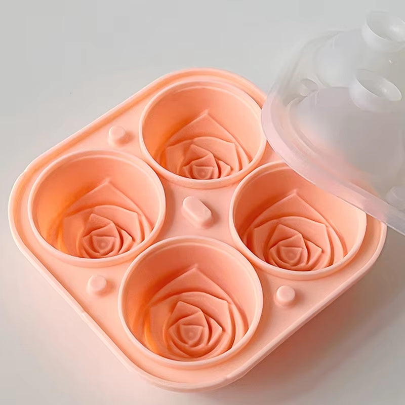 Elegant rose ice mold