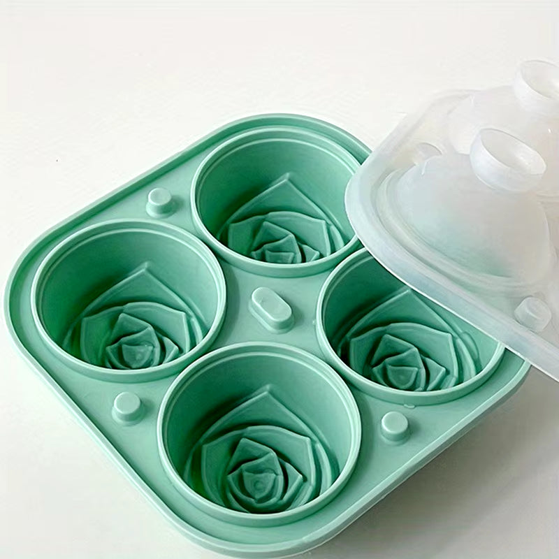 Elegant rose ice mold