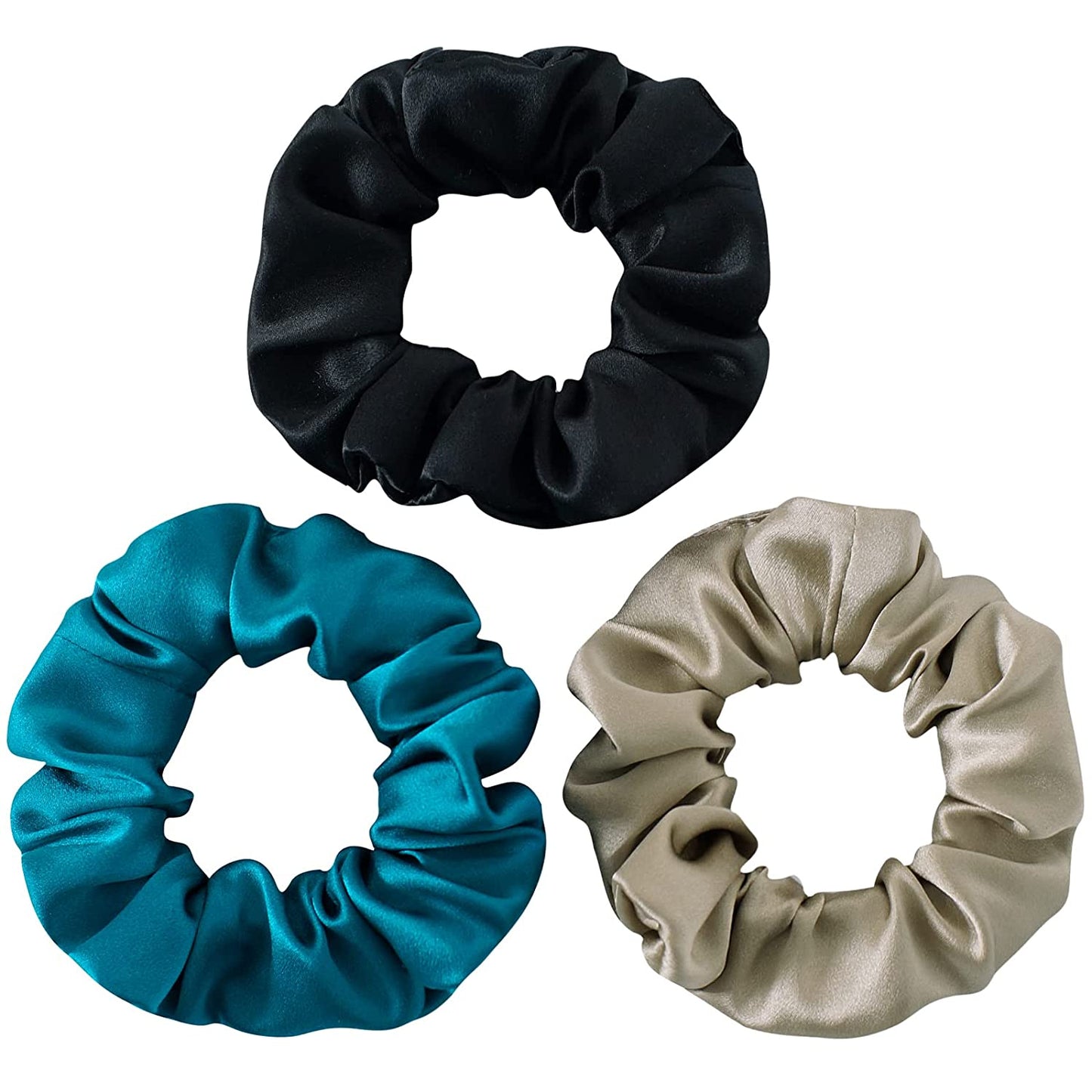 Premium 100% mulberry silk scrunchies 