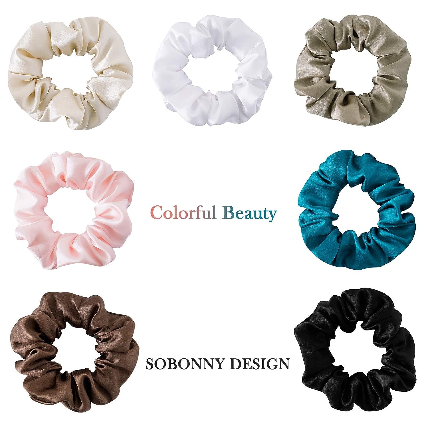 Premium 100% mulberry silk scrunchies 