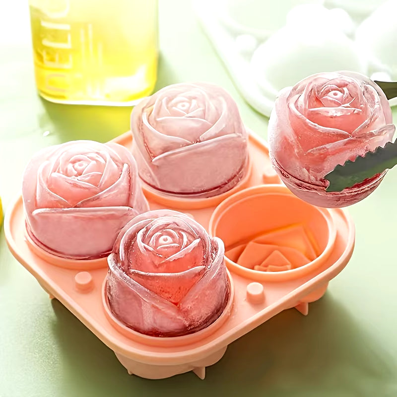 Elegant rose ice mold