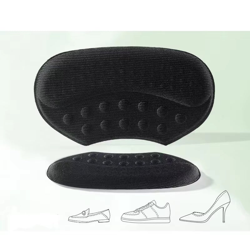 2PCS Heel Stickers Half Insoles for Women Foot Heel Pad Sports Shoe High Heels Back Sticker Pain Relief Protector Cushion Insole