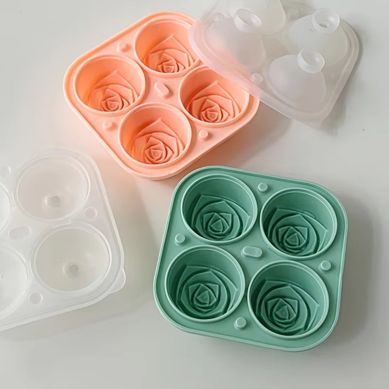 Elegant rose ice mold