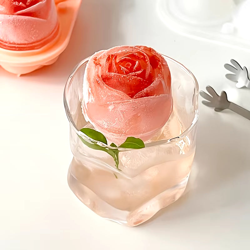 Elegant rose ice mold